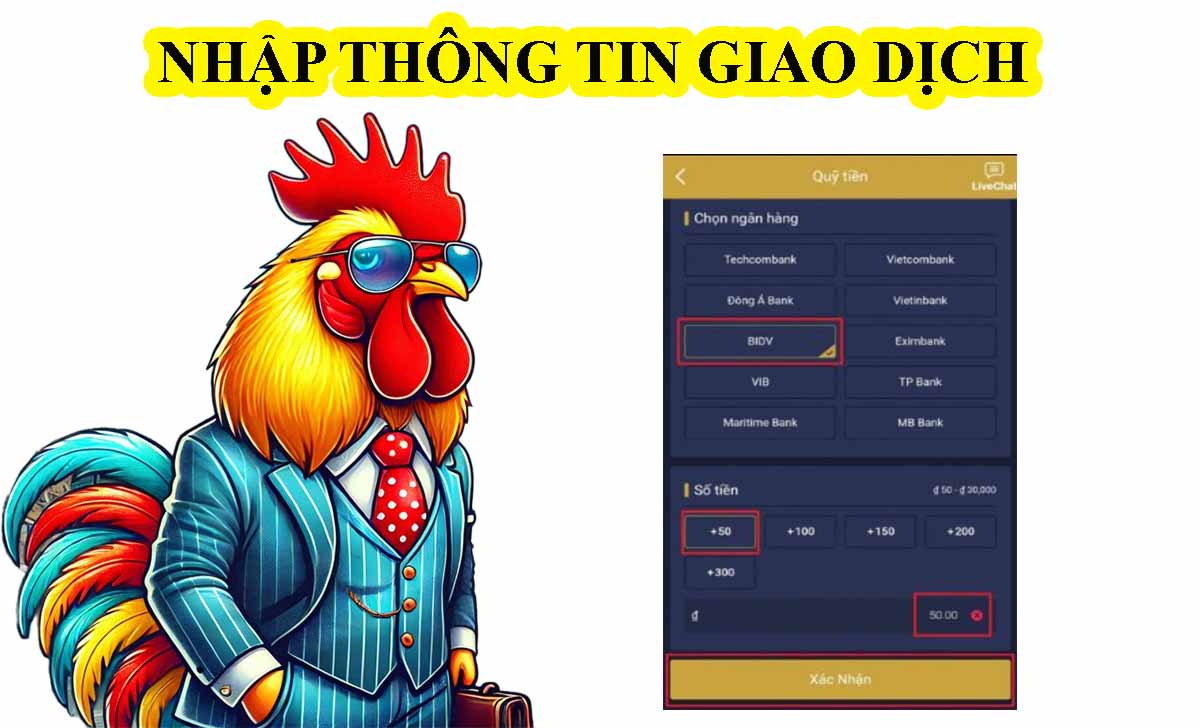Bước 4: Nhập Thông Tin Giao Dịch Bước 4: Nhập Thông Tin Giao Dịch